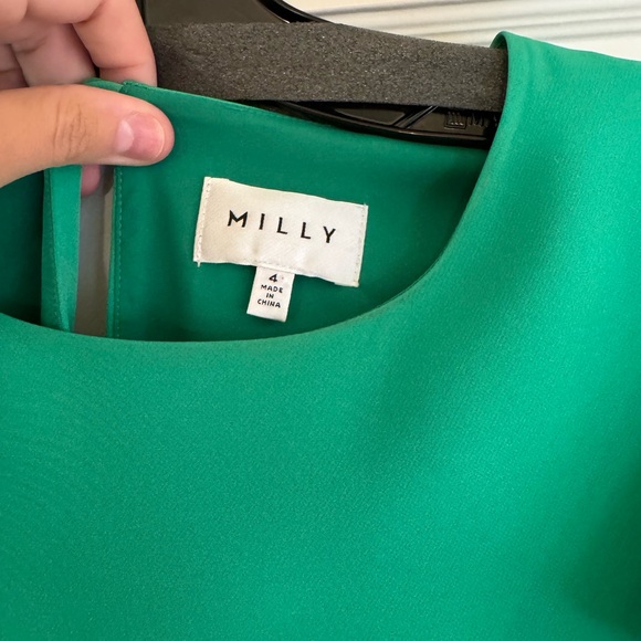 Milly Green Ruffle Mini Dress - Picture 4 of 4